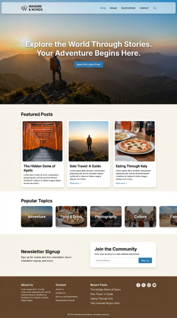 Blog and Content Websites