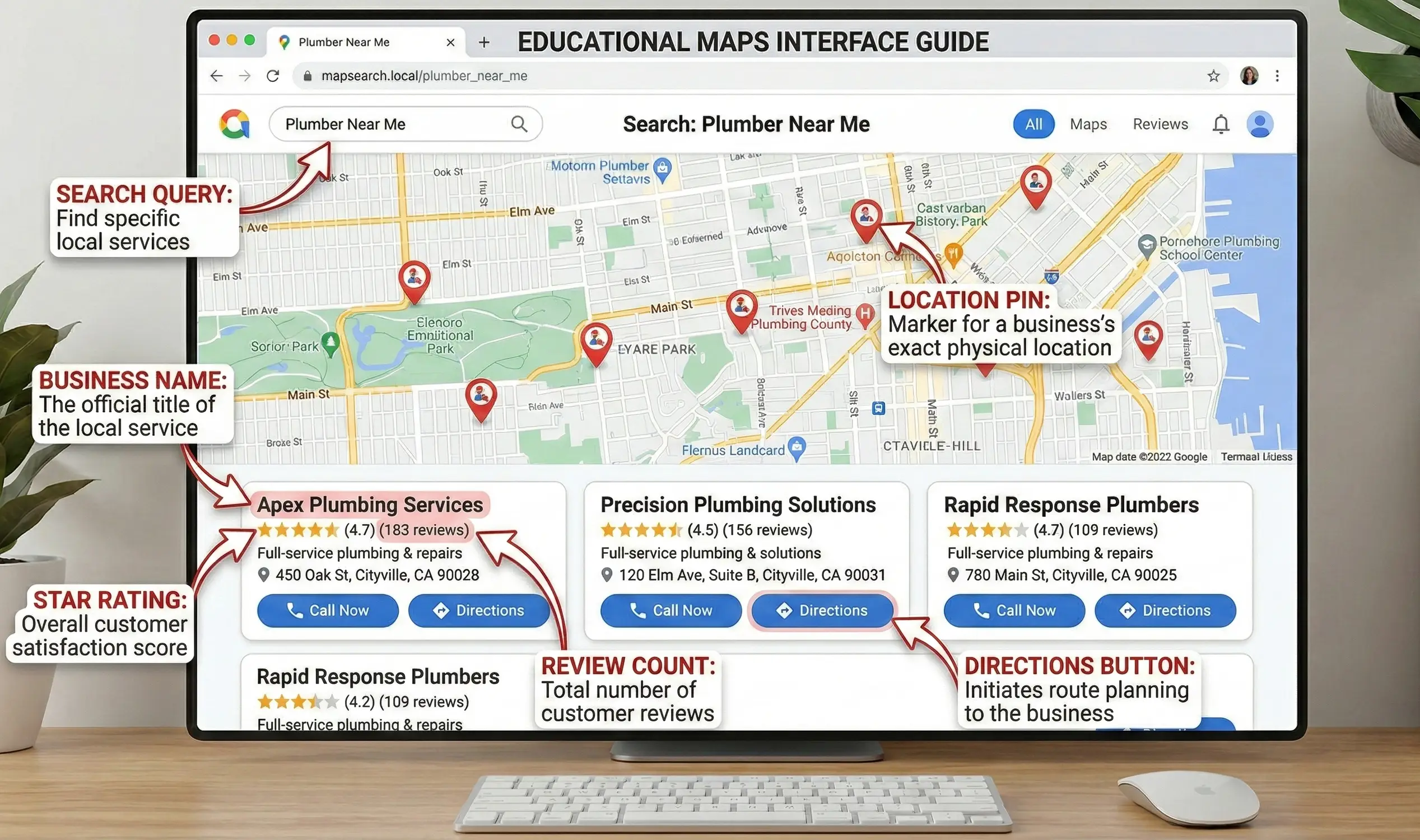 Map Pack Elements Breakdown
