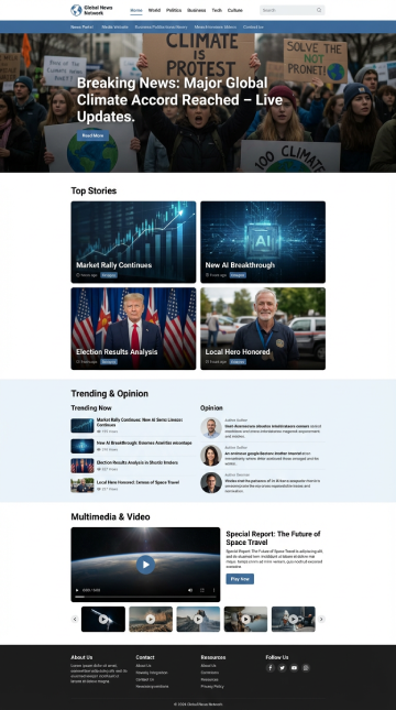 News Portal and Media Websites